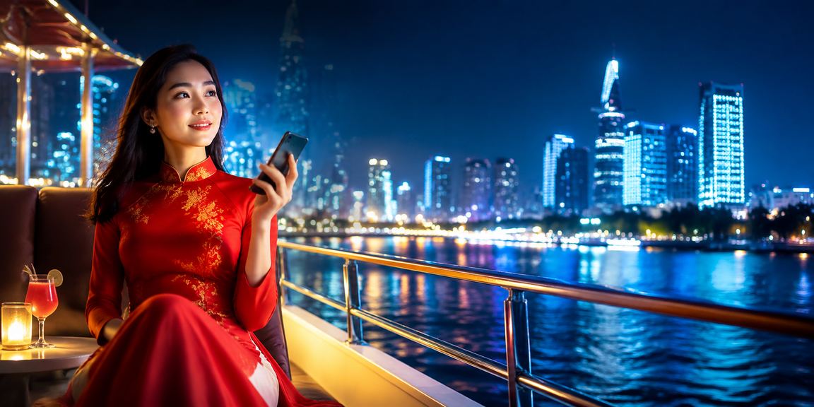Trò chơi và thanh toán tại gachoic1 cùng phụ nữ mặc áo dài