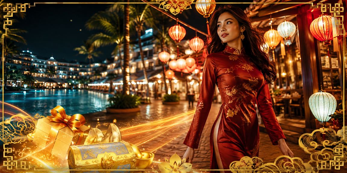 Người dùng duyệt gachoic1 tại chợ đêm Nha Trang qua điện thoại